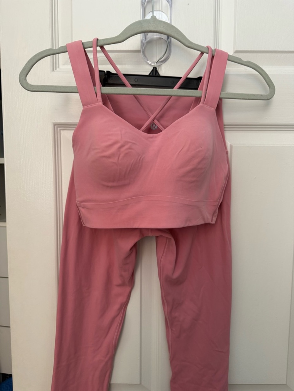 lululemon athletica Pink Cropped Jumpsuit Set